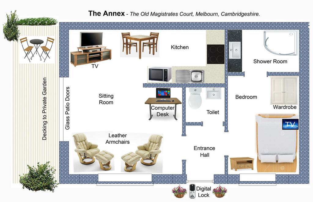 The Old Magistrates Court Bed & Breakfast Melbourn Bagian luar foto